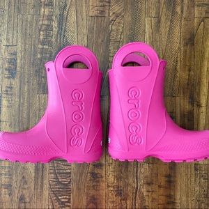 CROCS Rain Boot-Girls 11!!